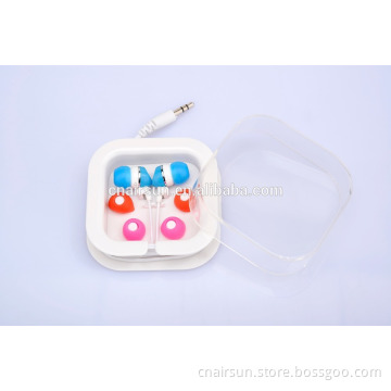 Low Cost Gift Earphone With Transparent Box